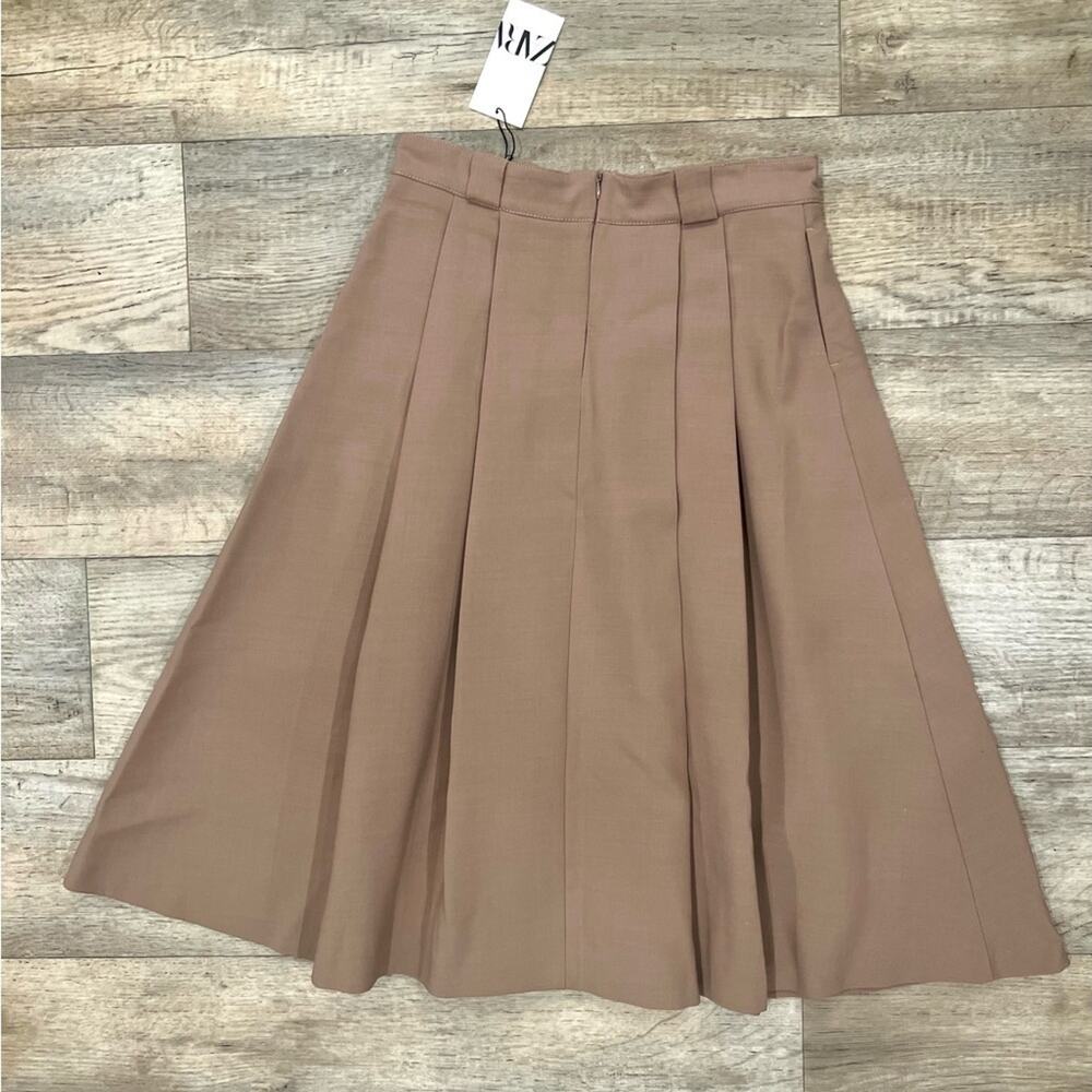 ZARA Limited Edition Wool Blend Midi Skirt NWT Quiet Luxury High Waist - Picture 16 of 16